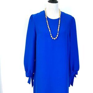 Banana Republic Shift Long Sleeve Royal Blue Dress Party Career Office  Sz 12